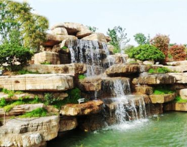 Thi công tiểu cảnh thác nước