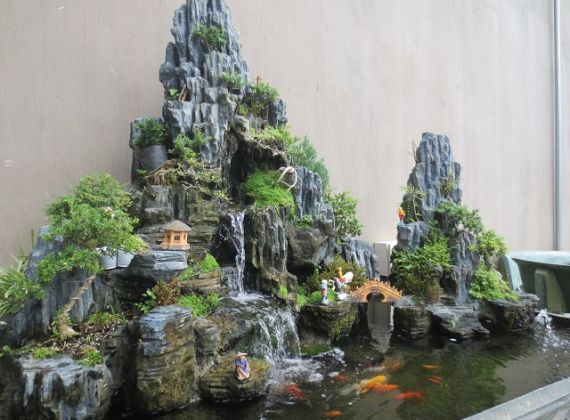 Đơn vị thiết kế và thi công tiểu cảnh hòn non bộ thác nước uy tín tại miền Nam