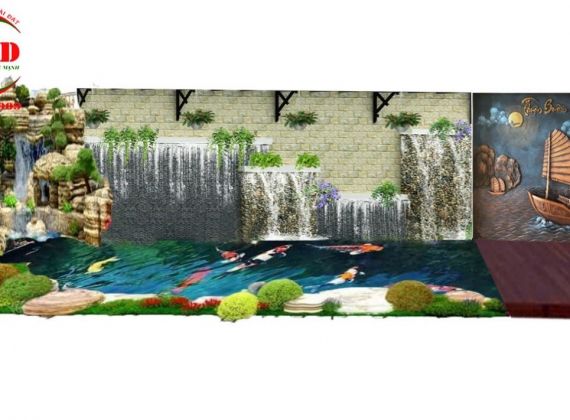 Địa chỉ chuyên thi công thác nước tiểu cảnh phong thủy tại TPHCM