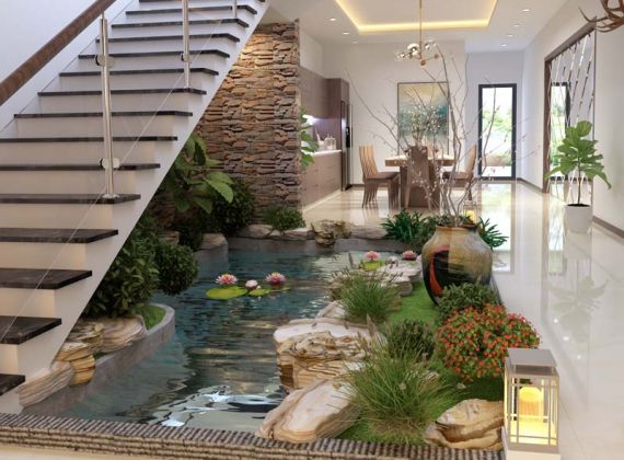 Địa chỉ làm hòn non bộ dưới cầu thang uy tín nhất tại TPHCM