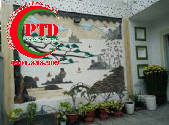 Nhận kiến tạo tranh đá trang trí cho nhiều không gian