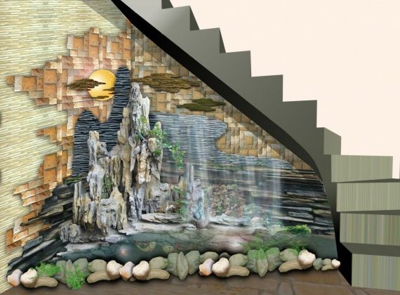 Địa chỉ thi công tiểu cảnh cầu thang đẹp - chuyên nghiệp