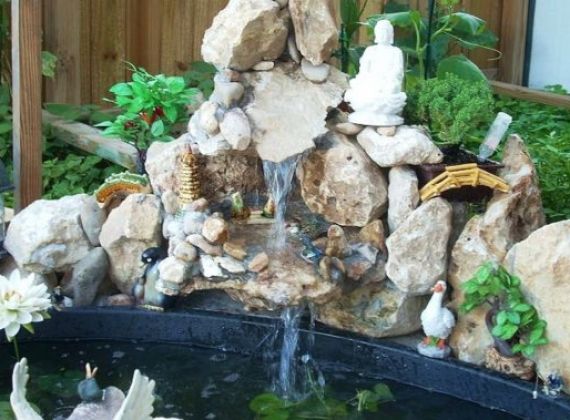 Chuyên thiết kế hòn non bộ có thác nước đẹp độc lạ