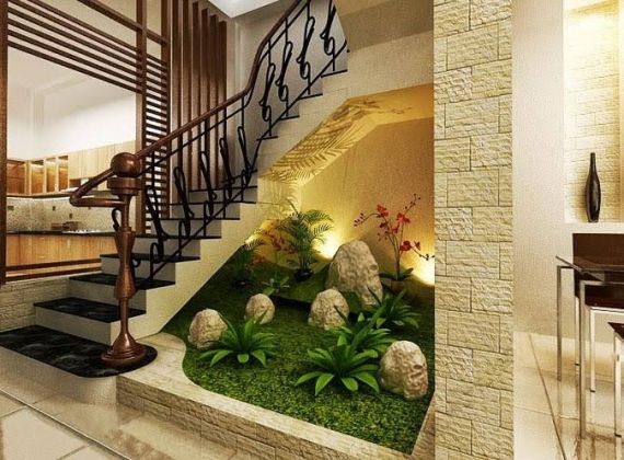 Bỏ túi ngay đơn vị thi công tiểu cảnh cầu thang đẹp chuyên nghiệp