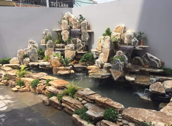 Tìm nơi chuyên thi công hòn non bộ đẹp tại Bình Chánh giá tốt