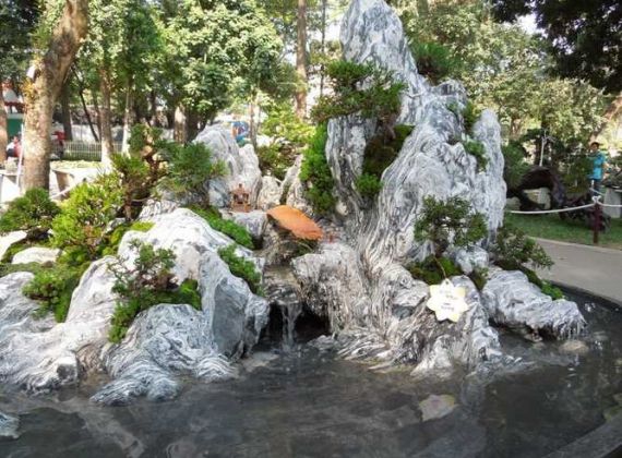 Thi công hòn non bộ đẹp củ chi phù hợp với mọi không gian sân vườn 