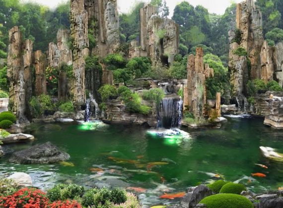 Cách làm hòn non bộ mini bằng đá, xi măng