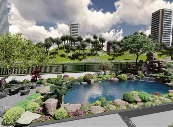 Yêu cầu cơ bản của mẫu hồ cá koi hiện đại đẹp